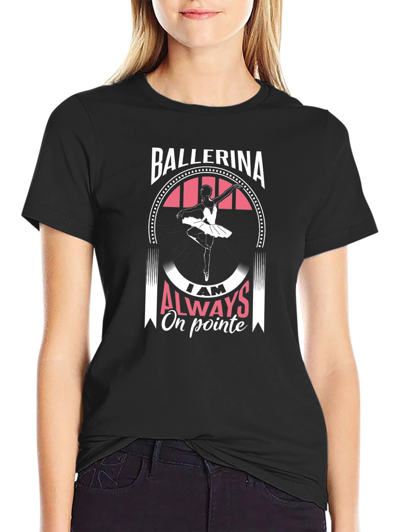 Ballerina Always On Pointe Graphic T-Shirt