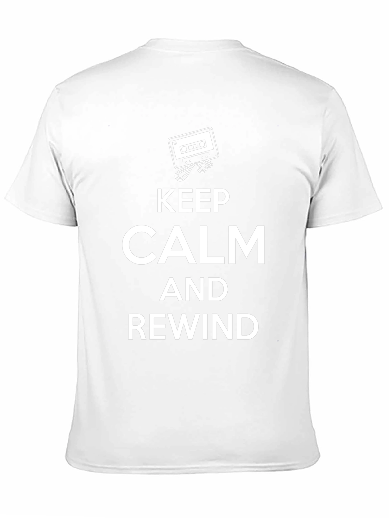 Keep Calm and Rewind Black T-Shirt