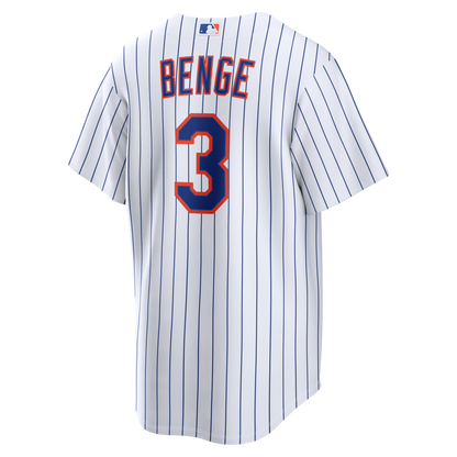 Carson Benge New York Mets Nike Home Replica Jersey - White