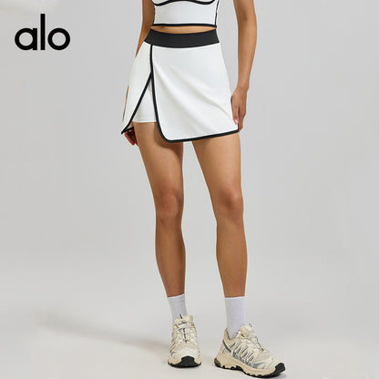 Alo Yoga Naked-Feel 2-in-1 Anti-Chafing Sports Skirt, Breathable Stretch Short Skirt for Fitness & Casual Wear