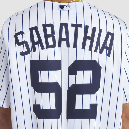 CC Sabathia New York Yankees Nike 2025 Baseball Hall of Fame Name &amp;amp; Number Retired Replica Jersey - White