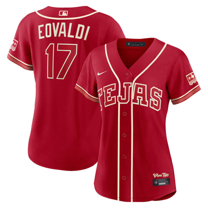 Nathan Eovaldi Texas Rangers Nike Women's 2026 City Connect Stadium Jersey - Red