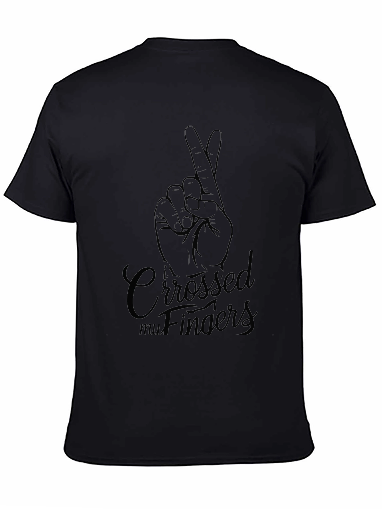 Crossed Fingers Graphic T-Shirt - Lucky Charm Tee