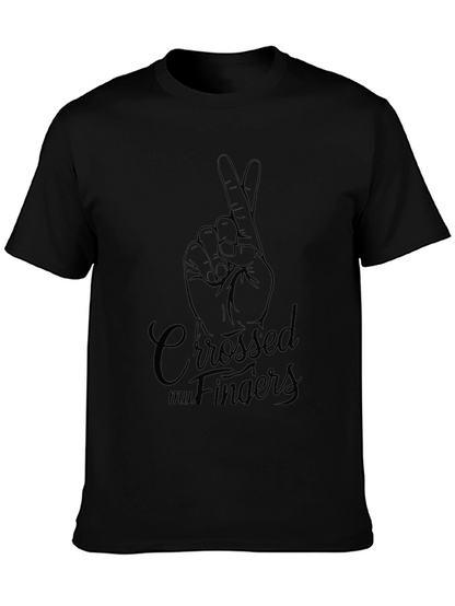Crossed Fingers Graphic T-Shirt - Lucky Charm Tee