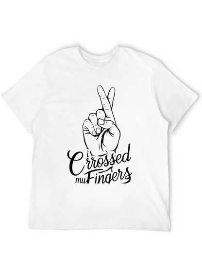 Crossed Fingers Graphic T-Shirt - Lucky Charm Tee