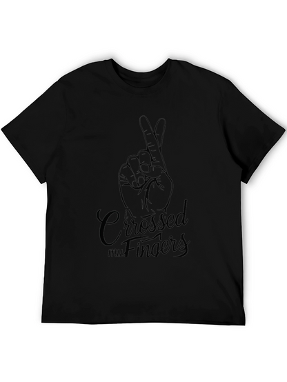 Crossed Fingers Graphic T-Shirt - Lucky Charm Tee