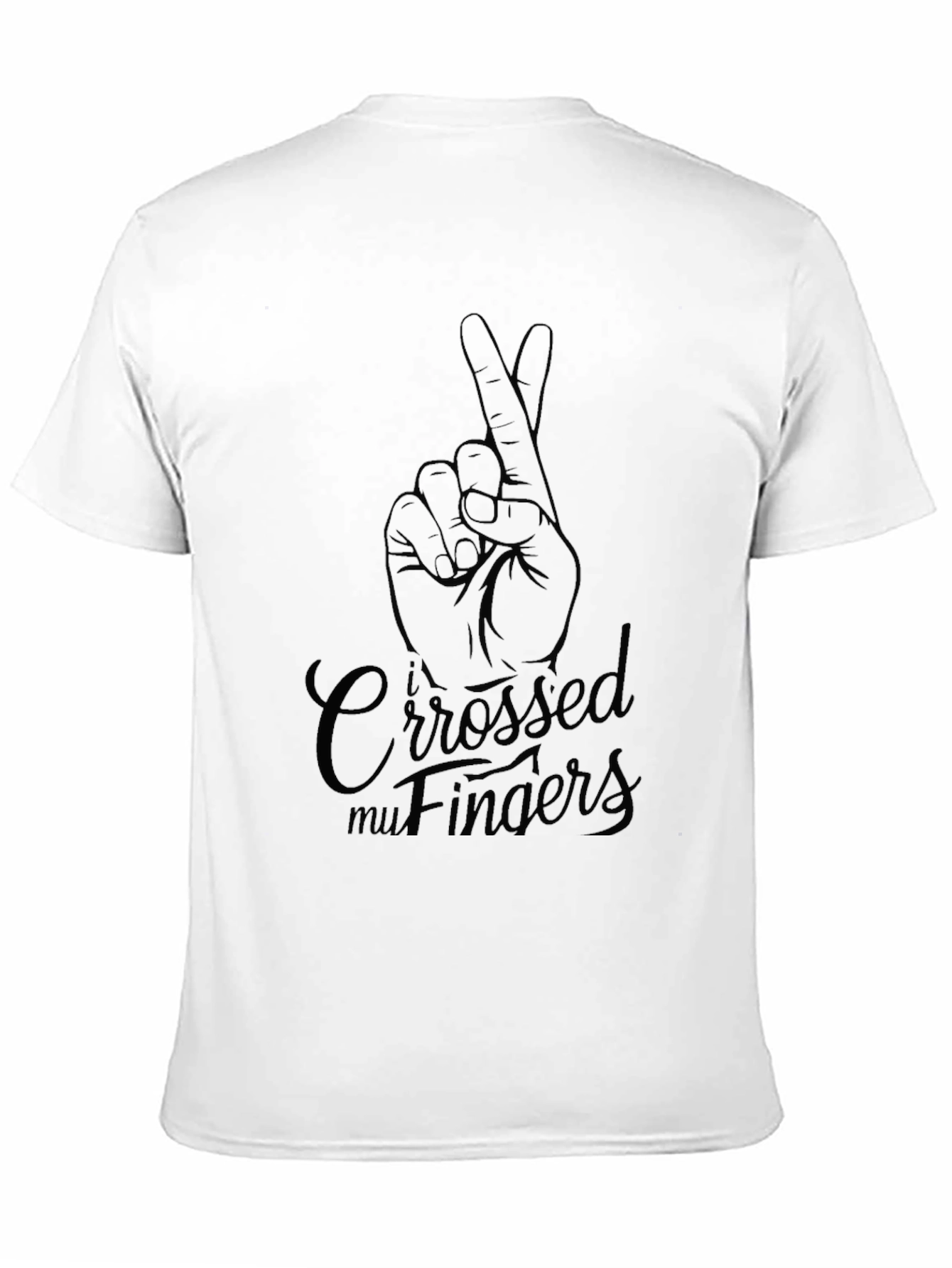 Crossed Fingers Graphic T-Shirt - Lucky Charm Tee