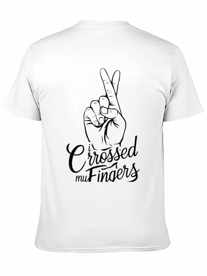 Crossed Fingers Graphic T-Shirt - Lucky Charm Tee