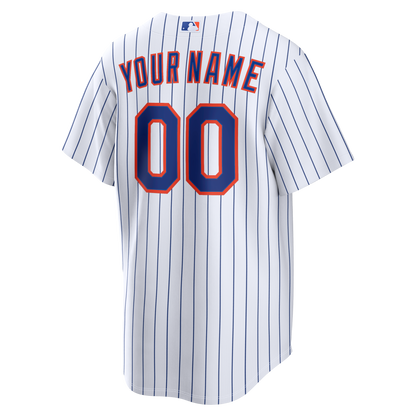 New York Mets Nike Home Replica Custom Jersey - White