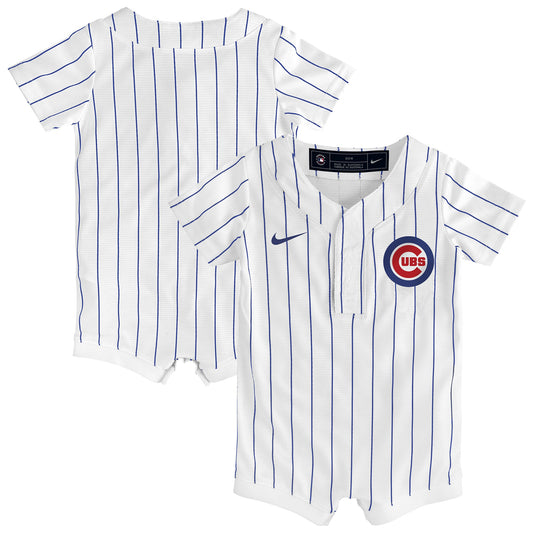 Chicago Cubs Nike Newborn &amp;amp; Infant Home Replica Romper Jersey - White
