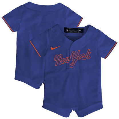 New York Mets Nike Newborn &amp;amp; Infant Alternate Replica Romper Jersey - Royal