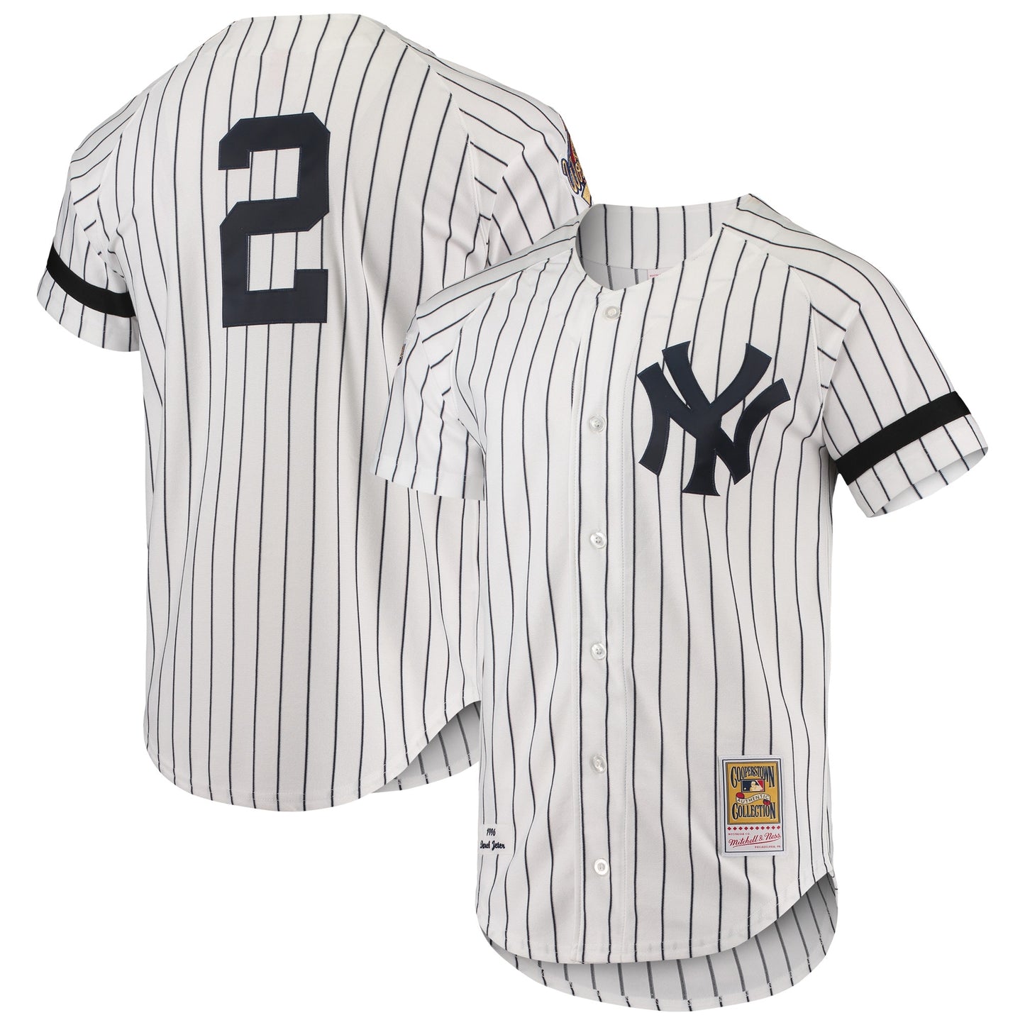 New York Yankees Mitchell &amp;amp; Ness Cooperstown Collection 1996 Authentic Home Jersey - White
