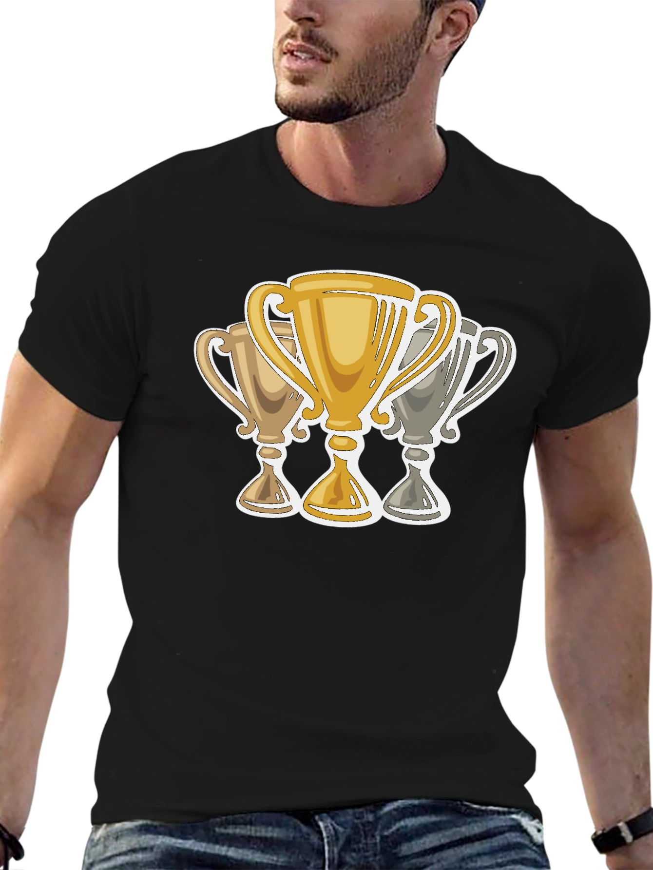 Trophy Graphic Black T-Shirt