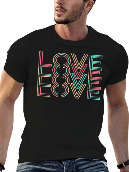 Retro LOVE Graphic Tee - Stylish Comfort
