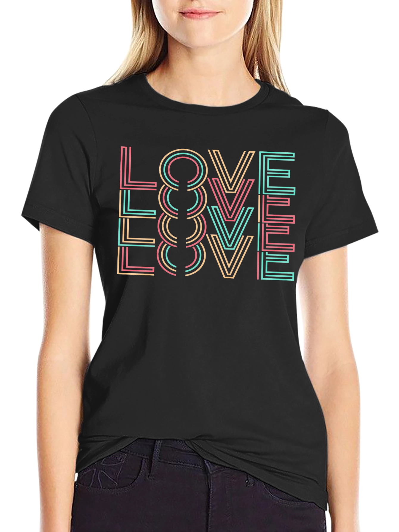 Retro LOVE Graphic Tee - Stylish Comfort