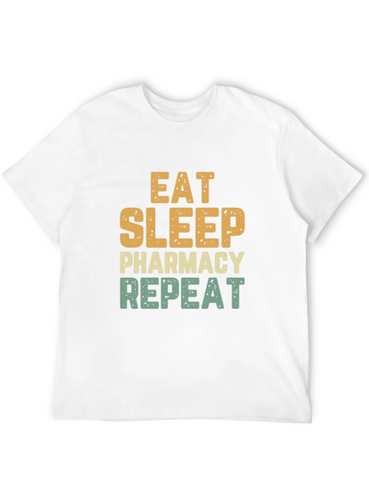 Eat Sleep Pharmacy Repeat Black Tee