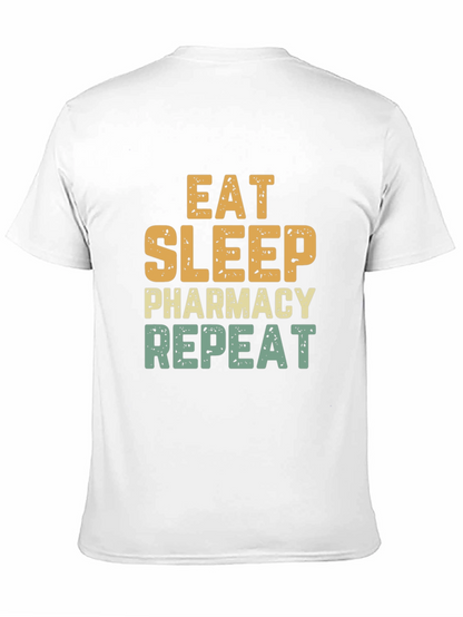 Eat Sleep Pharmacy Repeat Black Tee
