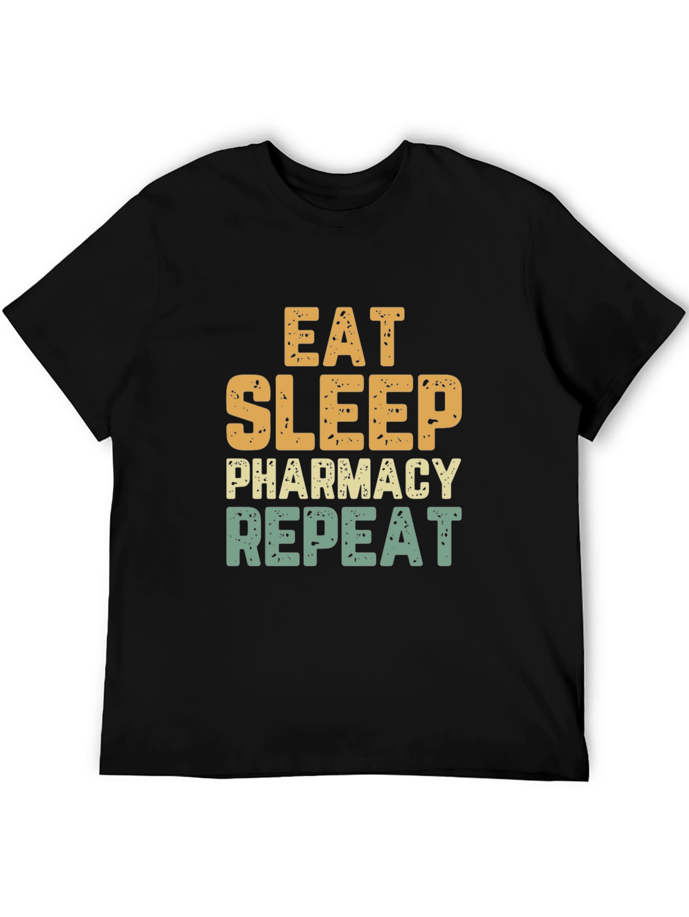 Eat Sleep Pharmacy Repeat Black Tee