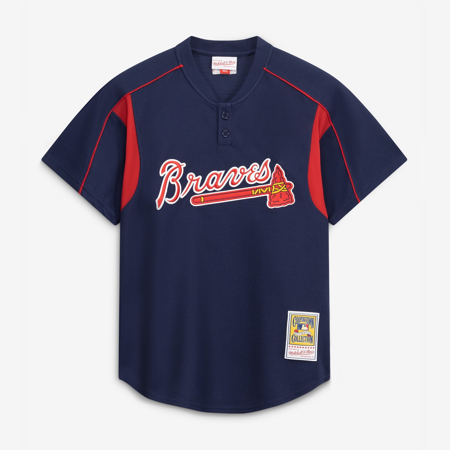 Chipper Jones Atlanta Braves Mitchell &amp;amp; Ness Authentic Batting Practice Jersey - Navy