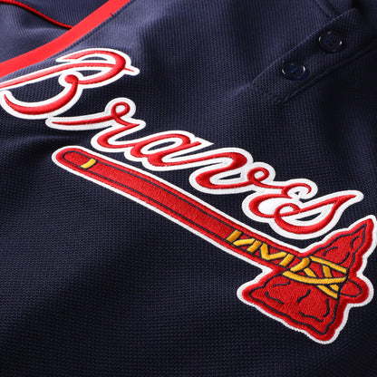 Chipper Jones Atlanta Braves Mitchell &amp;amp; Ness Authentic Batting Practice Jersey - Navy