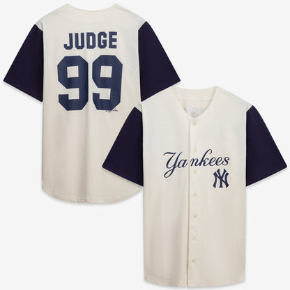 New York Yankees Profile Big &amp;amp; Tall Two-Color Fashion Jersey - Cream/Navy