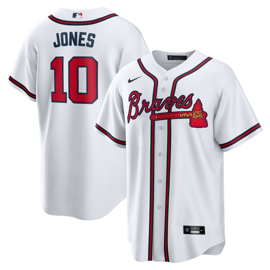 Chipper Jones Atlanta Braves Nike Home Retired Player Replica Jersey - White