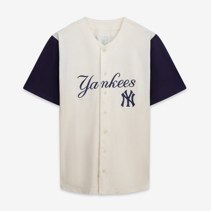 New York Yankees Profile Big &amp;amp; Tall Two-Color Fashion Jersey - Cream/Navy