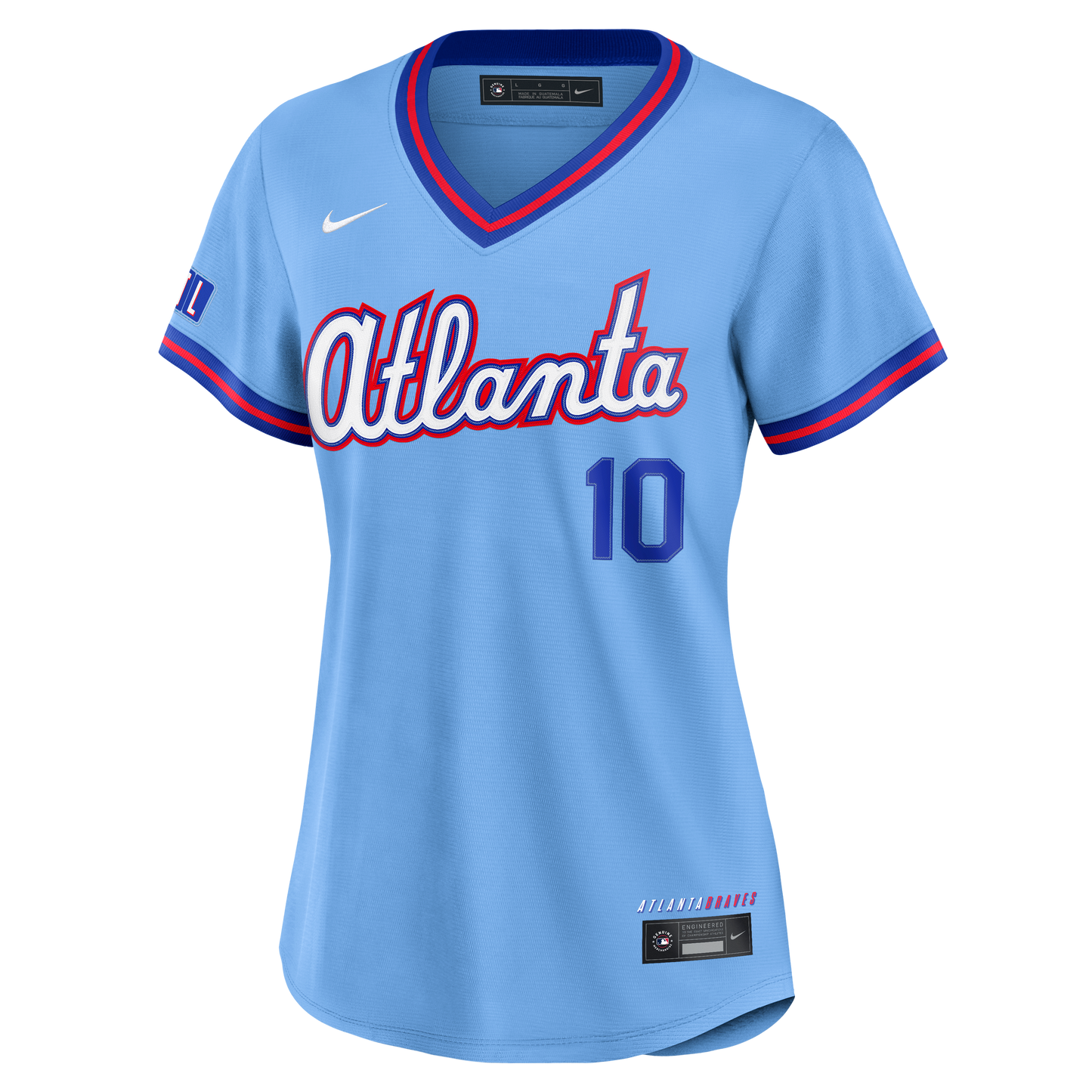 Chipper Jones Atlanta Braves Nike Women's 2026 City Connect Stadium Jersey - Powder Blue