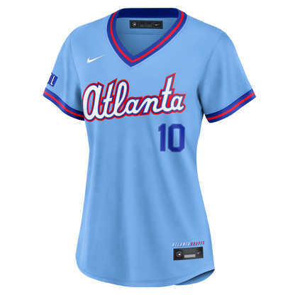 Chipper Jones Atlanta Braves Nike Women's 2026 City Connect Stadium Jersey - Powder Blue