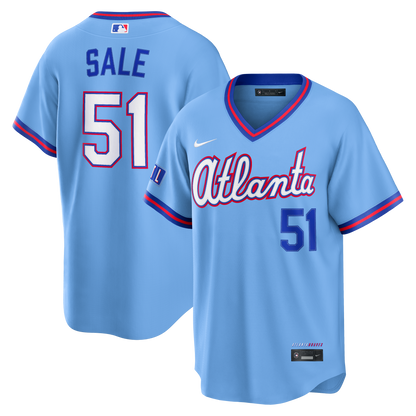 Chris Sale Atlanta Braves Nike 2026 City Connect Stadium Jersey - Powder Blue