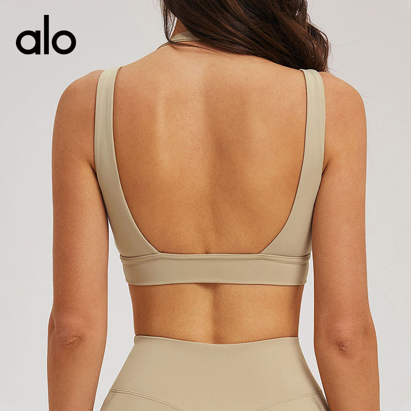 Aloyoga Bare Sensation Tightening Beauty Back Yoga Bra for Fitness and Exercise Underwear