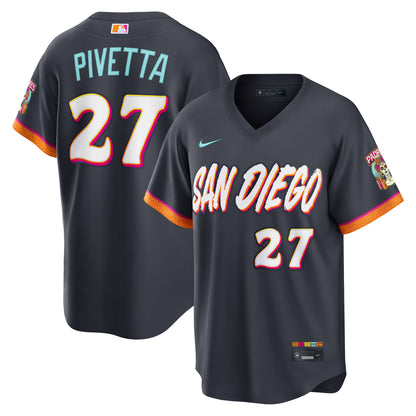 Nick Pivetta San Diego Padres Nike 2026 City Connect Stadium Jersey - Obsidian