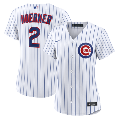 Nico Hoerner Chicago Cubs Nike Women's Home Replica Jersey - White