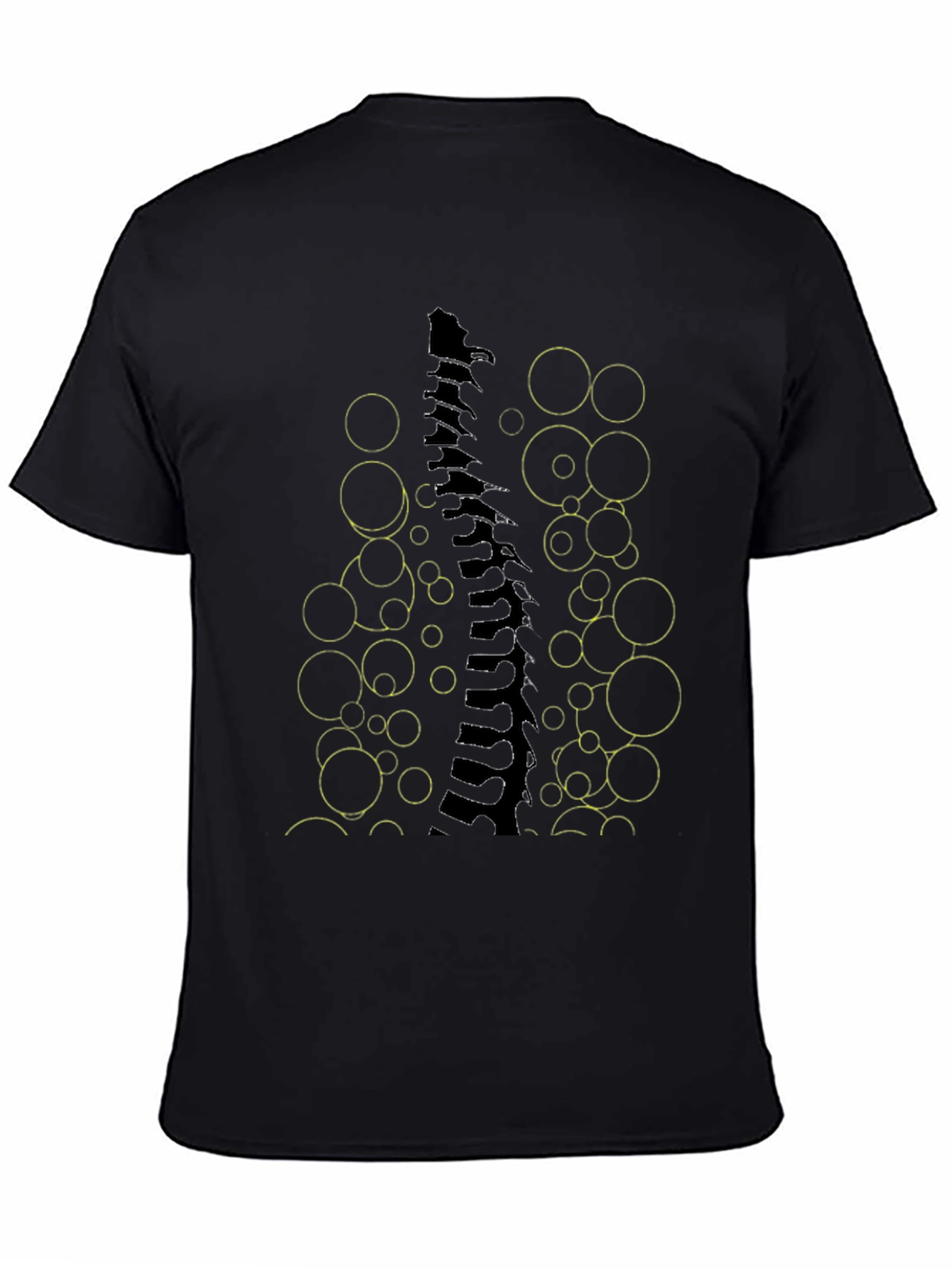 Abstract Spine Graphic Tee - Modern Art T-Shirt