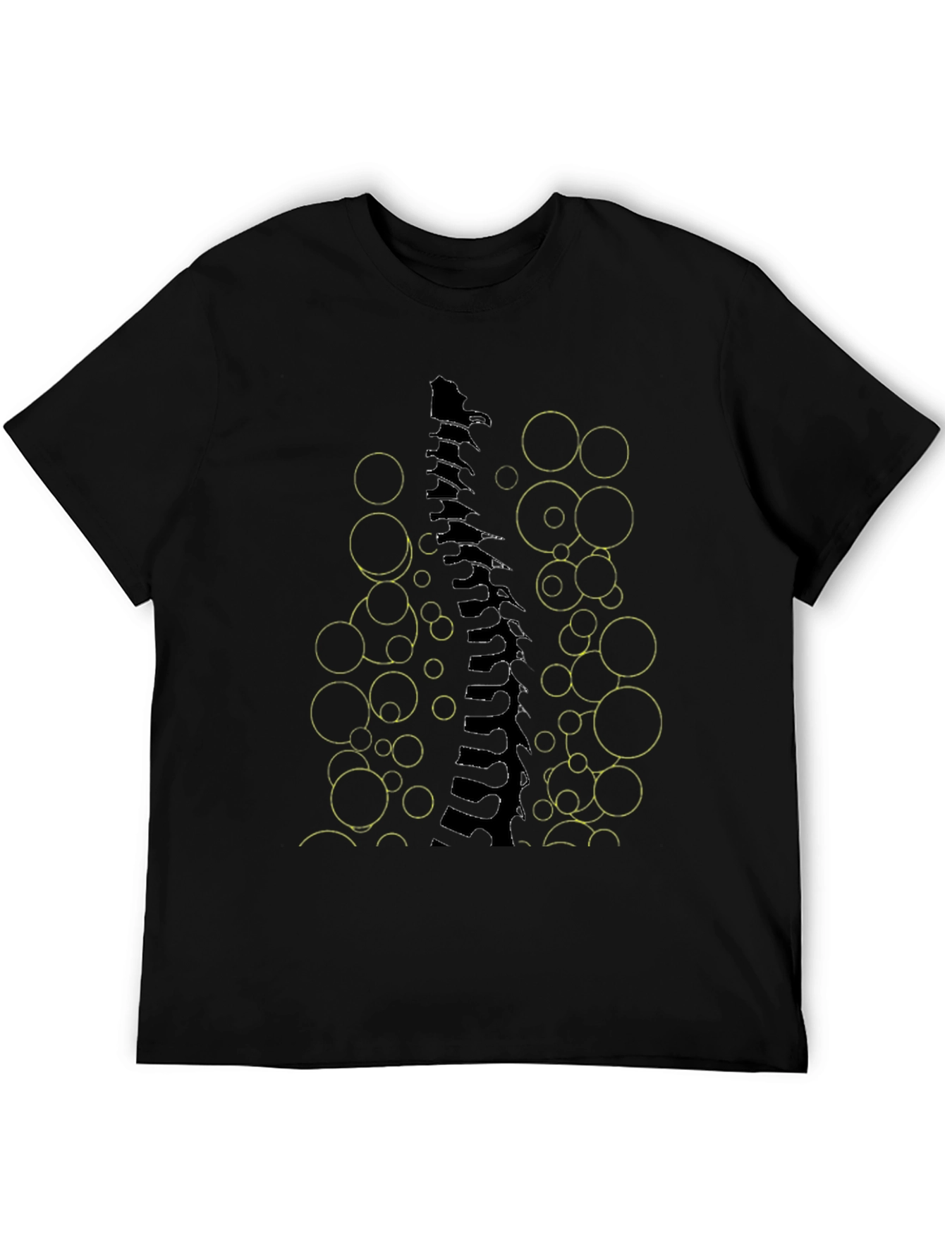 Abstract Spine Graphic Tee - Modern Art T-Shirt