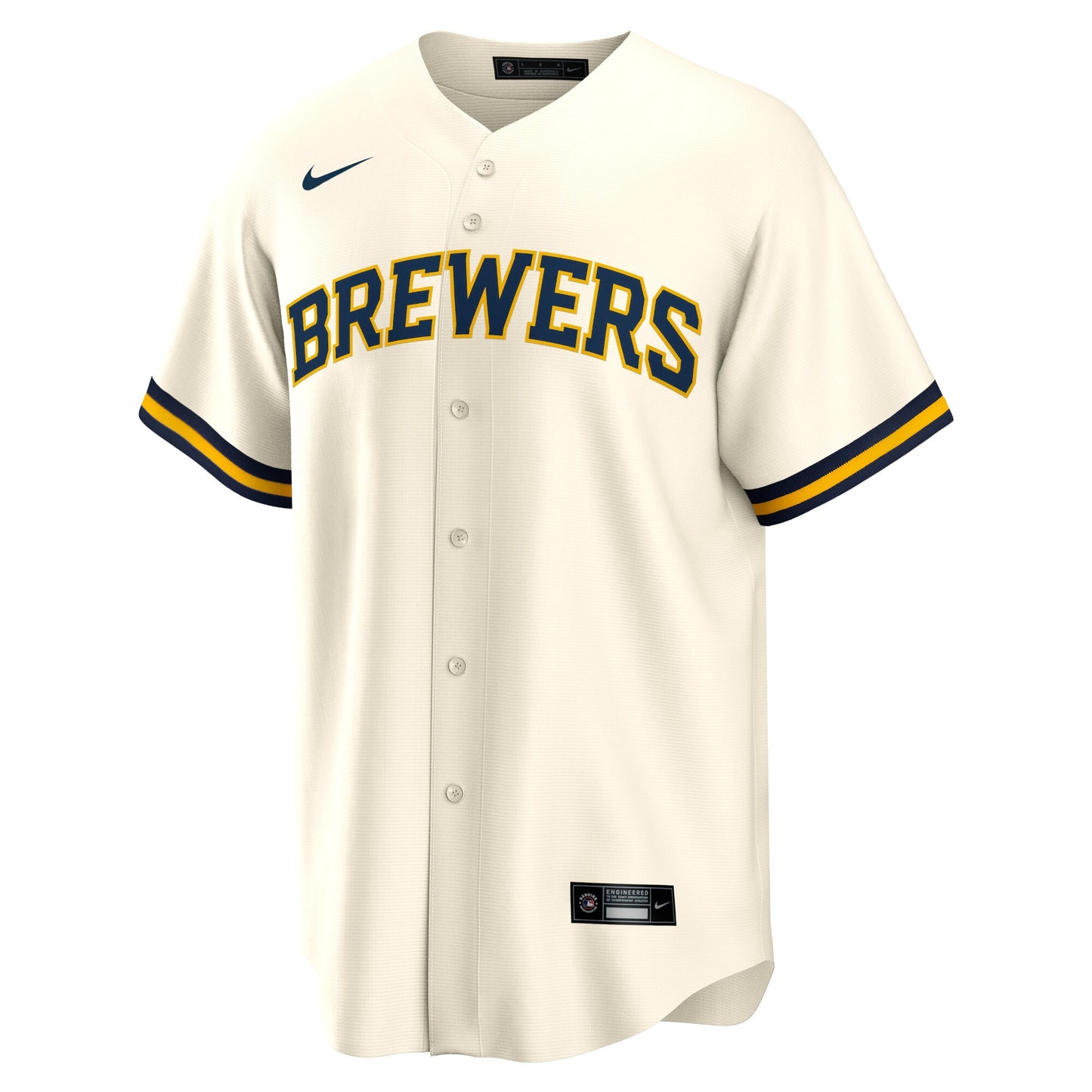 Christian Yelich Milwaukee Brewers Nike Home Replica Player Jersey - Cream