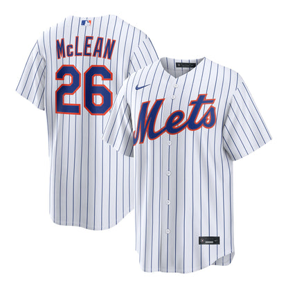 Nolan McLean New York Mets Nike Home Replica Jersey - White