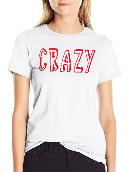 Crazy Graphic Print Black T-Shirt for Men