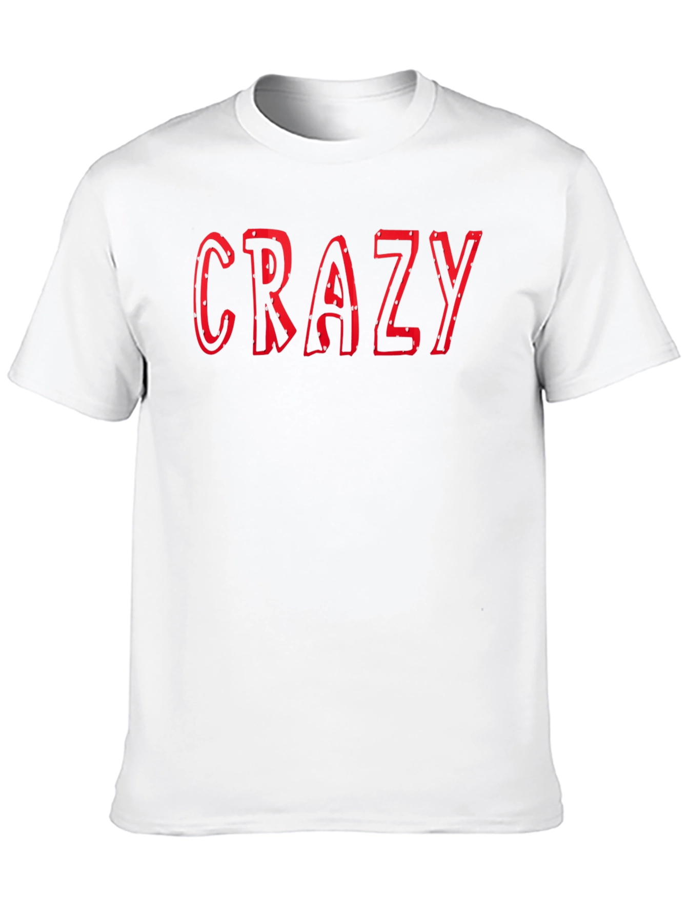 Crazy Graphic Print Black T-Shirt for Men