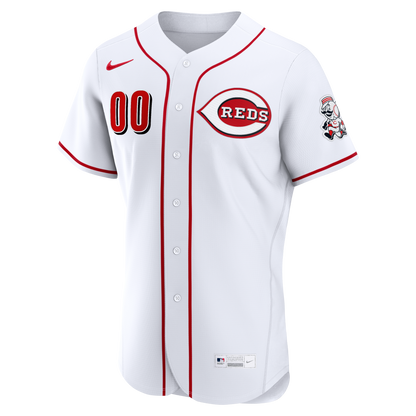 Cincinnati Reds Nike Home Authentic Custom Jersey - White