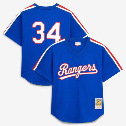 Nolan Ryan Texas Rangers Mitchell &amp;amp; Ness Authentic Batting Practice Jersey - Royal