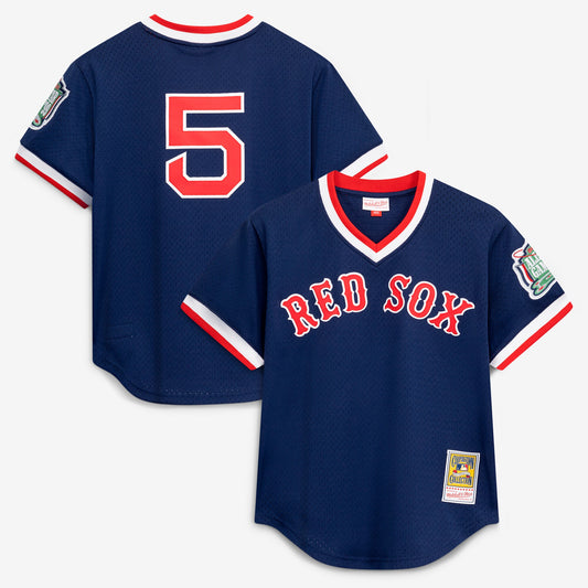 Nomar Garciaparra Boston Red Sox Mitchell &amp;amp; Ness Authentic Batting Practice Jersey - Navy