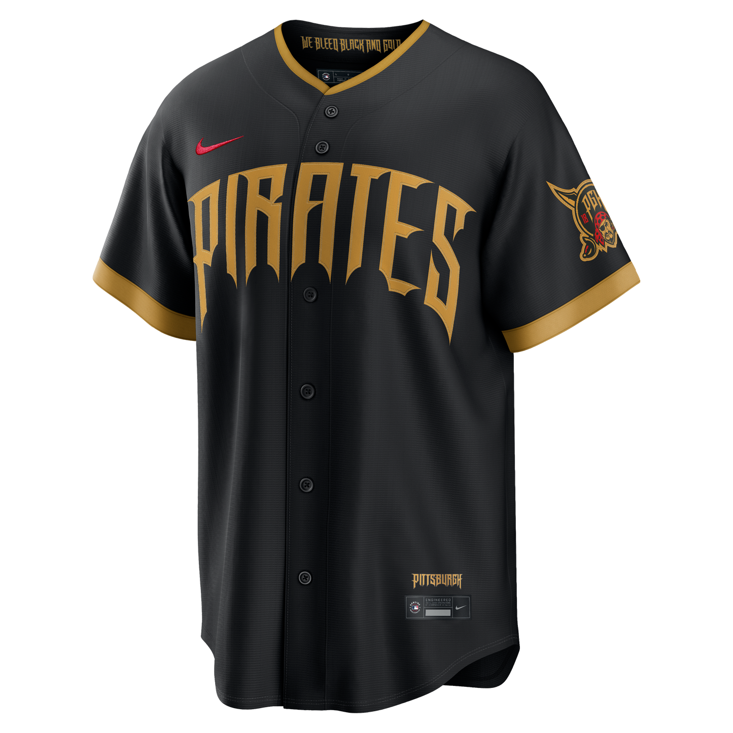 Oneil Cruz Pittsburgh Pirates Nike 2026 City Connect Stadium Jersey - Black