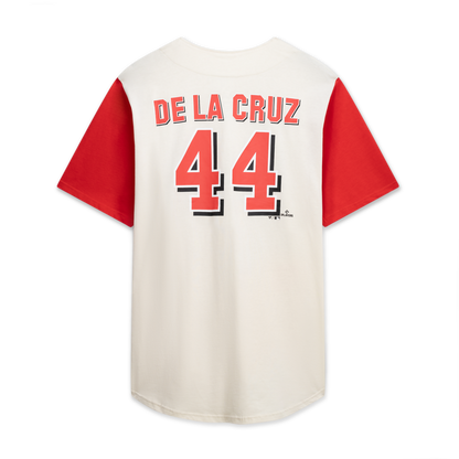 Cincinnati Reds Profile Big &amp;amp; Tall Two-Color Fashion Jersey - Cream/Red