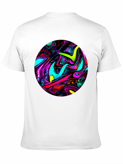Psychedelic Swirl Graphic Black T-Shirt