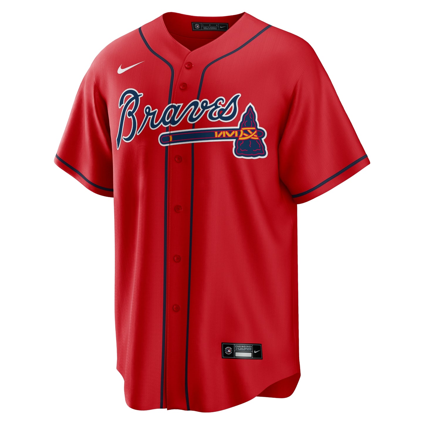 Ozzie Albies Atlanta Braves Nike Alternate 2 Replica Jersey - Red