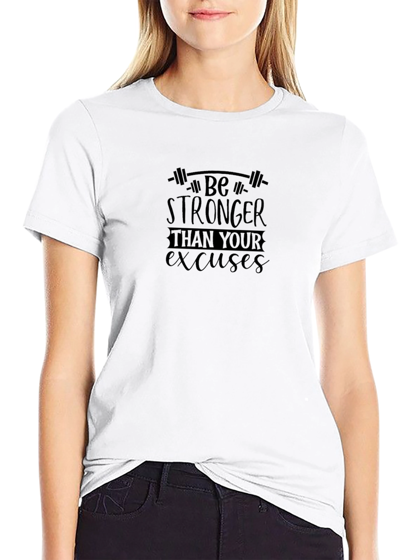 Be Stronger Black Graphic Tee