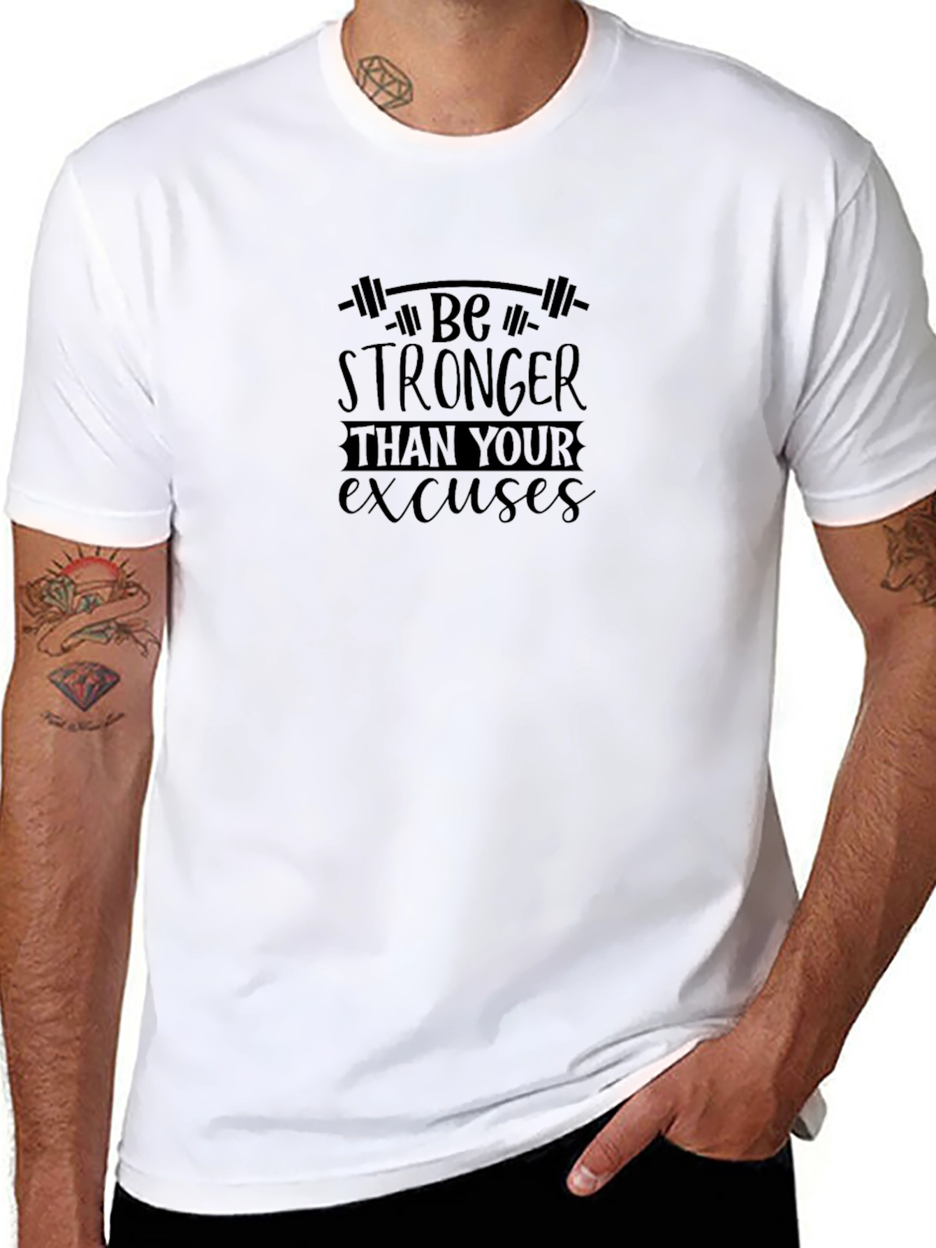 Be Stronger Black Graphic Tee
