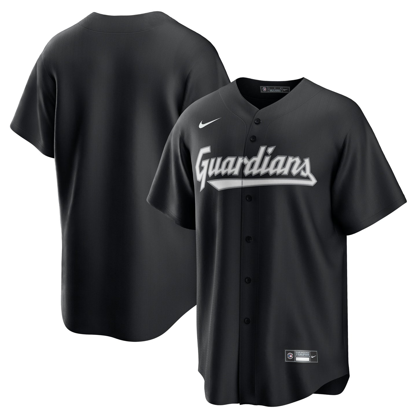 Cleveland Guardians Nike Replica Jersey - Black