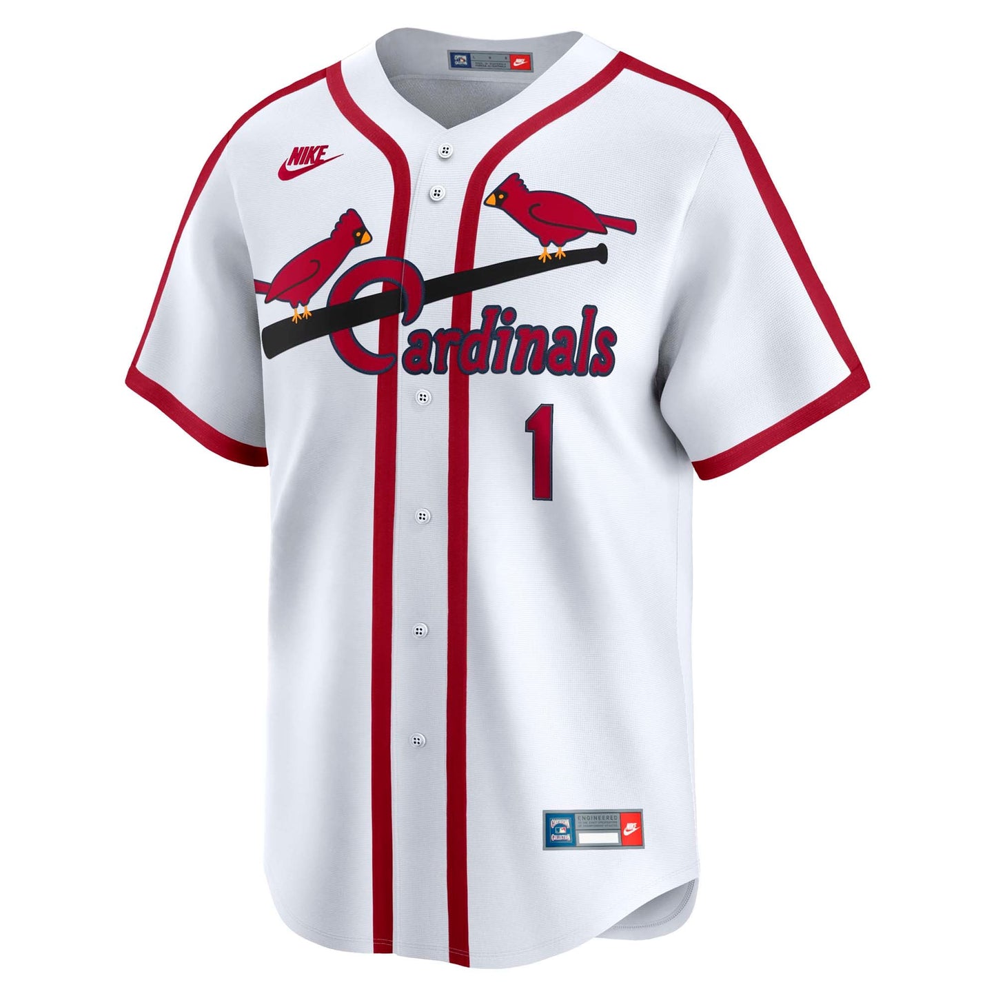 Ozzie Smith St. Louis Cardinals Nike Throwback Cooperstown Collection Limited Jersey - White